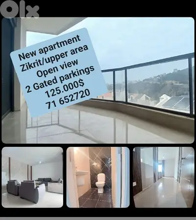Apartment for sale in zikrit  110 m/ 125.000$+ commission 71 652720