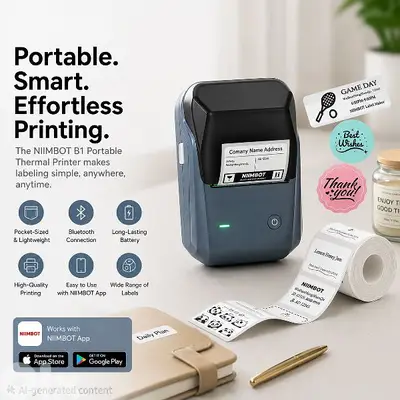 portable thermal label printer bluetooth