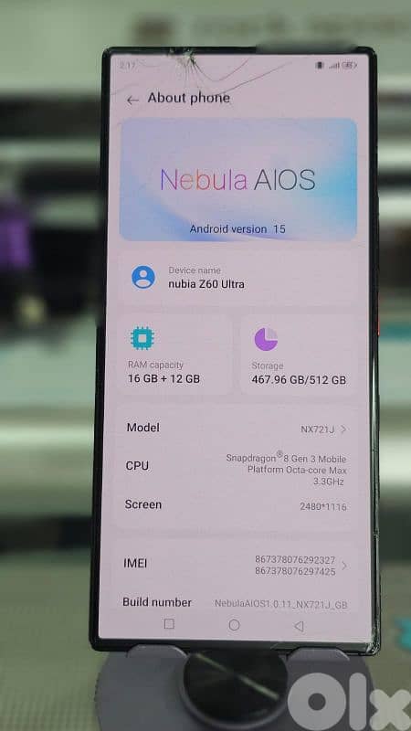 zte Nubia z60 ultra 16+12 ram 512 gb 2