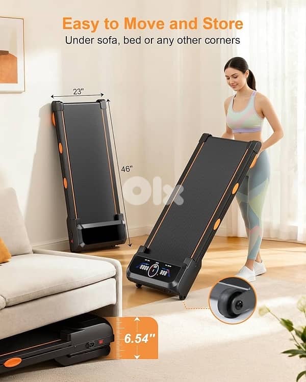 Walking Pad Treadmill with Auto Incline 3