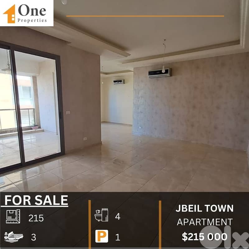 APARTMENT FOR SALE IN JBEIL TOWN 0