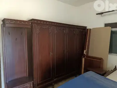 غرفة نوم حفر يدوي قديم ثقيل