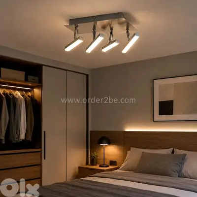Trio Opium LED Ceiling Light – 4 Adjustable Heads