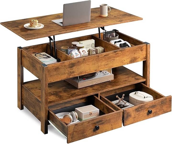 WLIVE Coffee Table, Lift Top Coffee Table 0
