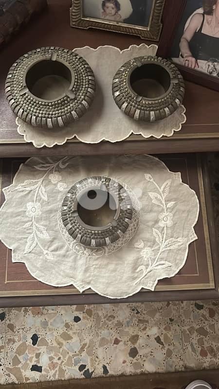 vintage Larholm ceramic norwegian ashtrays 0