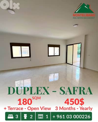180 sqm Duplex For Rent in Safra صفرا with Terrac