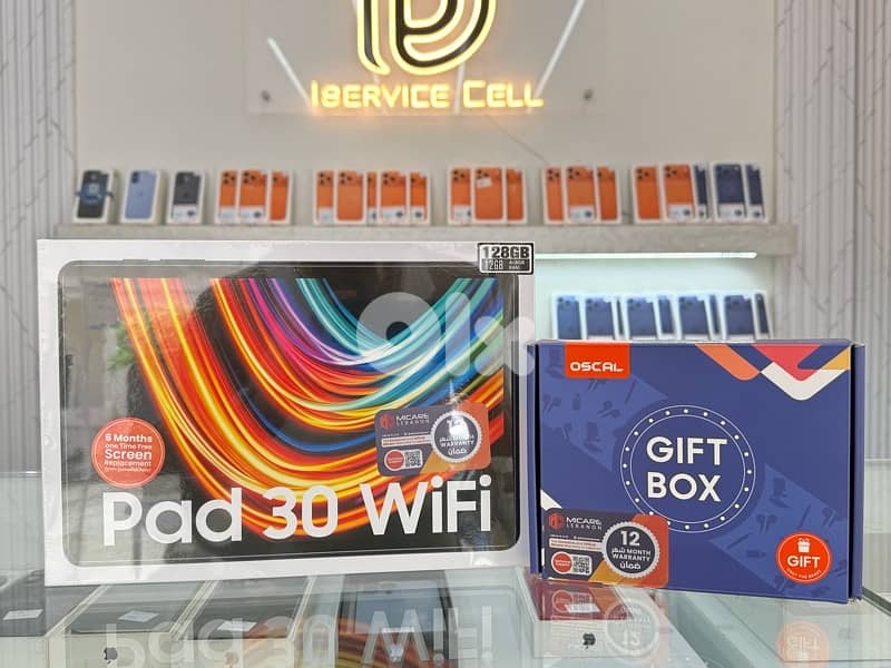 Oscal pad 30 pro 128 Gb 12 Ram brand new1 time free screen replacement 0