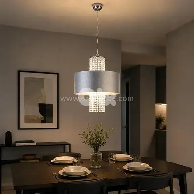 Reality KING Crystal Drum Pendant Light