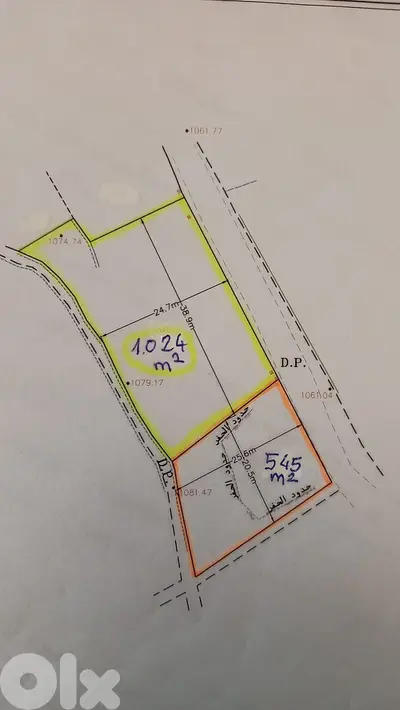 LANDS Zone C1, Choueir, $ 200/m2 Main Rd, for 3 Fl. BUILDING PROJECT
