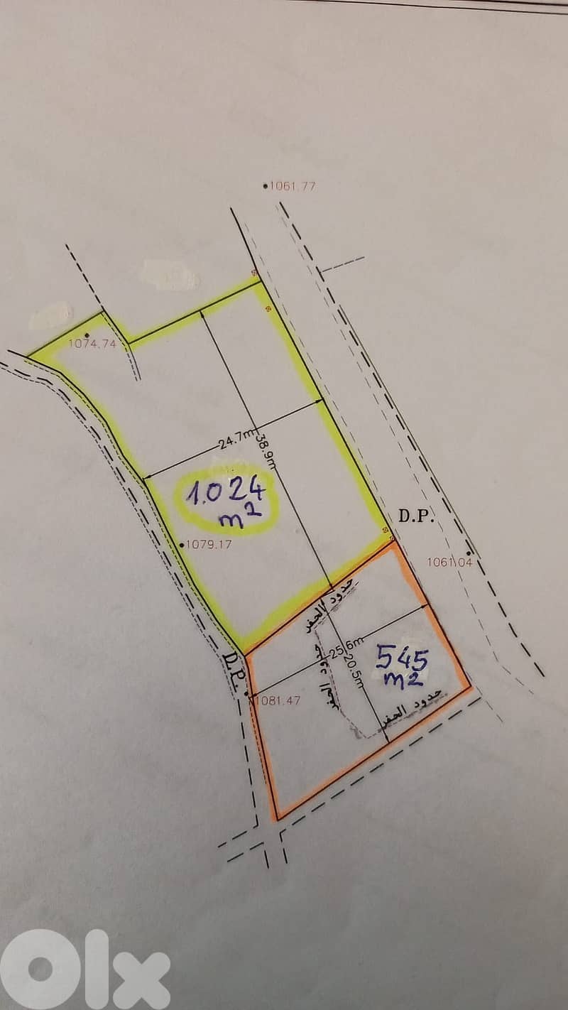 LANDS Zone C1, Choueir, $ 200/m2 Main Rd, for 3 Fl. BUILDING PROJECT 0