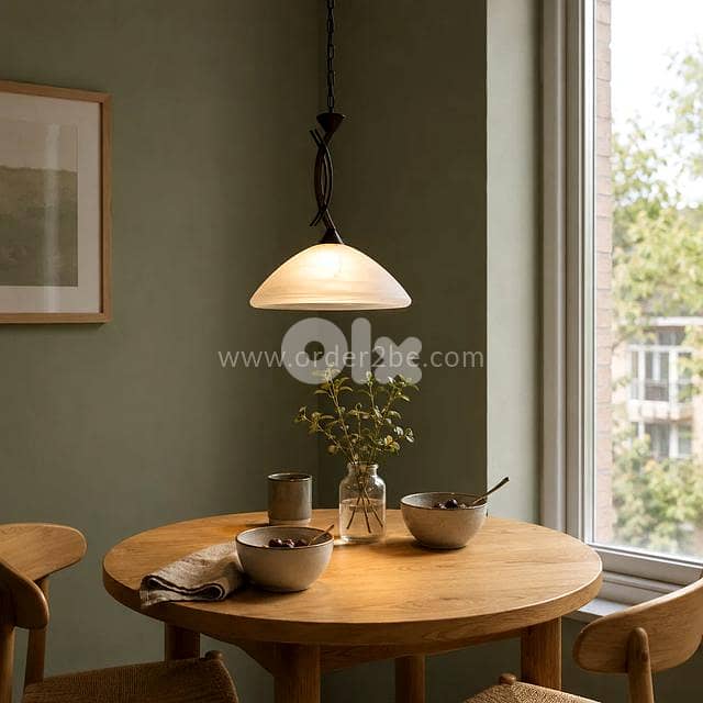 EGLO Vinovo Alabaster Glass Pendant Light 2
