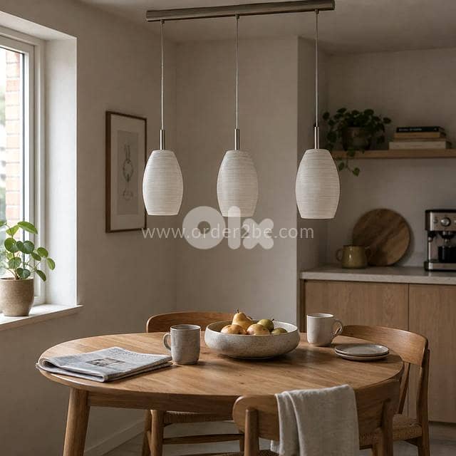 EGLO Batista Textured Glass Pendant Light 2