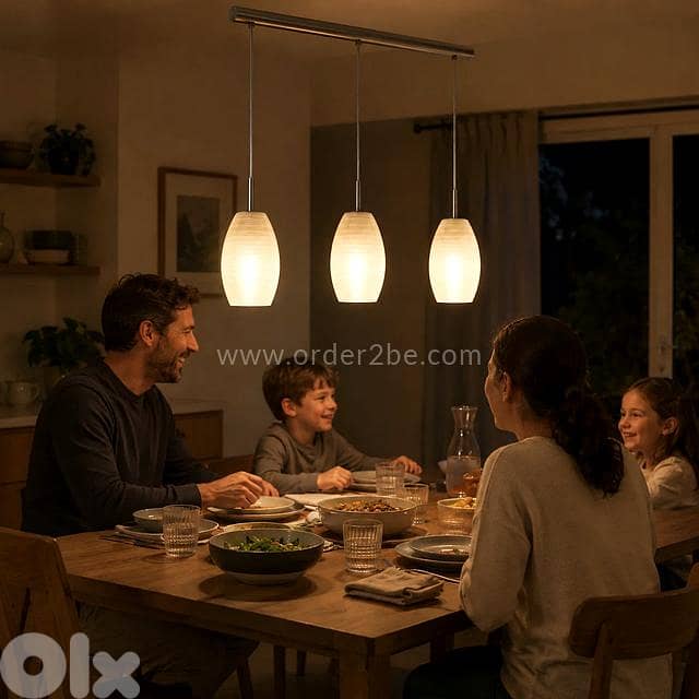 EGLO Batista Textured Glass Pendant Light 4