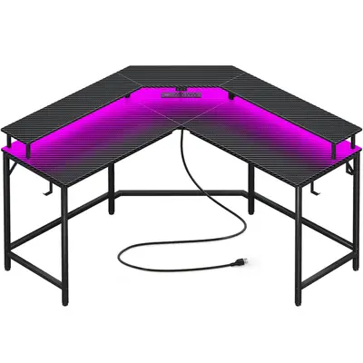 l shaped desk power supple , 2 USB Port , 4 AC POWER