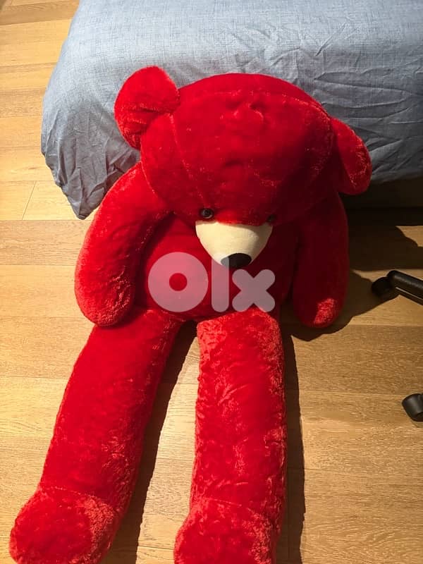 red teddy bear 140cm 1