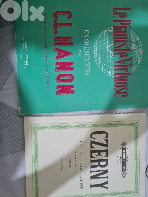piano books, czerny and hanon 0