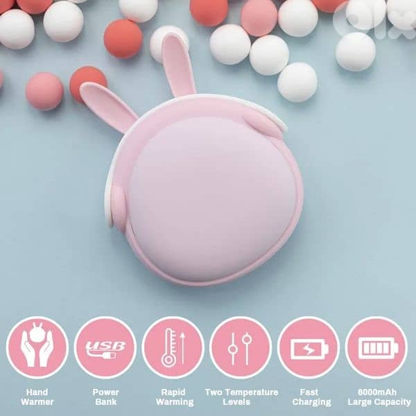TIM-LI Hand Warmers Rechargeable/ powe bank 3