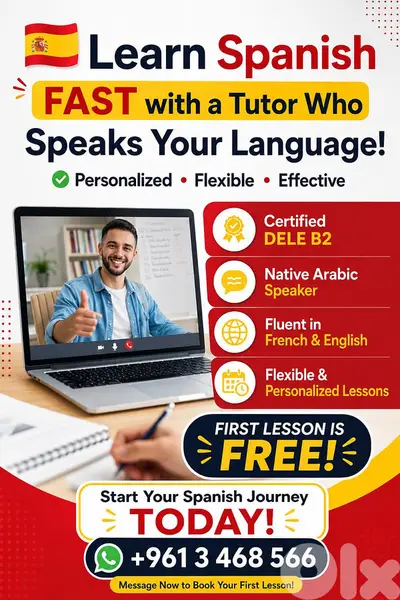 Spanish teacher with DELE B2 diploma