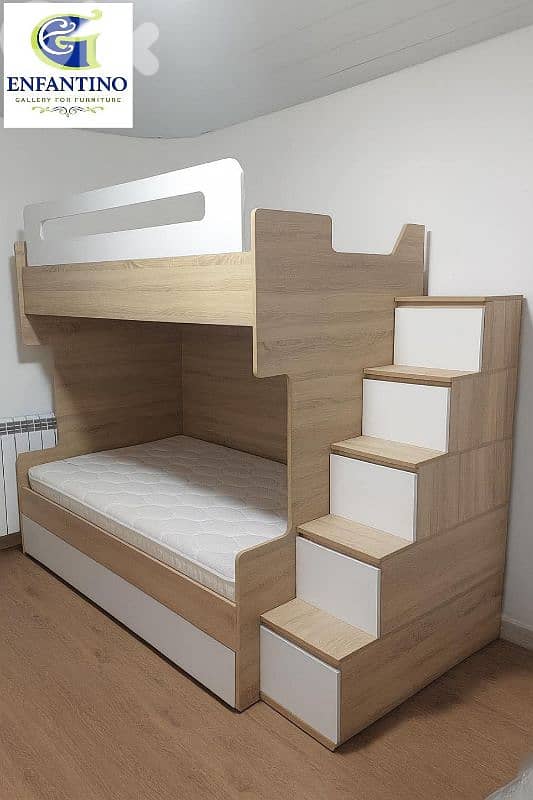 2 beds and one sliding drawer 4