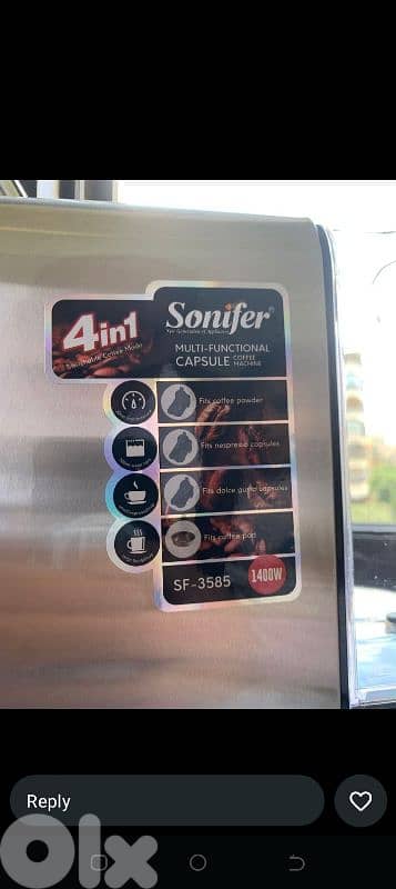 used 1 time coffee machine 2