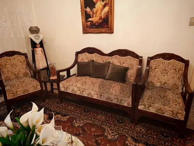 صالون خشب سنديان طبيعي