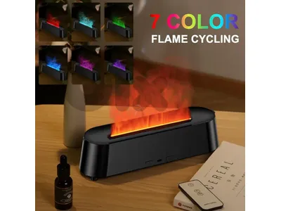 Colorful Flame Fire Diffuser Humidifier with Remote Control