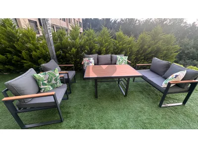 Outdoor furniture + umbrella for sale