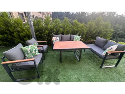 Outdoor furniture + umbrella for sale