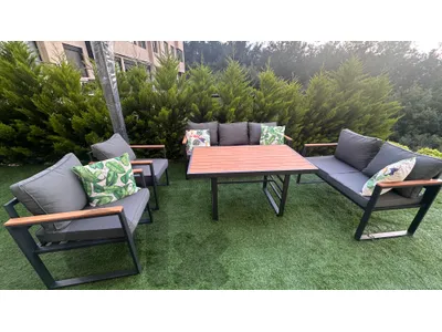 Outdoor furniture + umbrella for sale