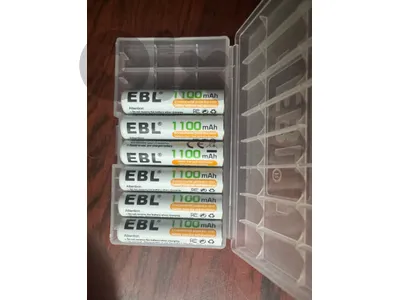 $6 per 2 batteries EBL Rechargeable AAA Batteries 1100mAh Ni-MH AAA