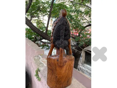 Hand-carved wooden