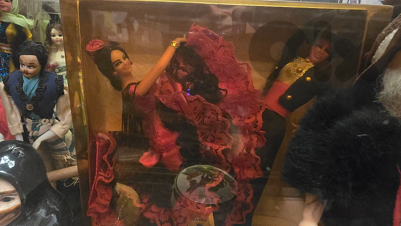 100+ Vintage World Doll Collection + Glass Display Cabinet