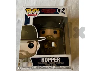 2 stranger things hopper funko pops figure collectible