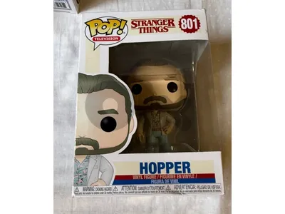 2 stranger things hopper funko pops figure collectible
