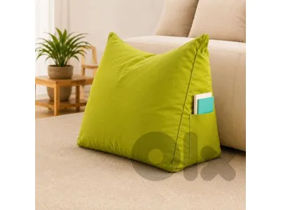 Back Support Pillow with Side Pocket 50 x 40 x 30 CM