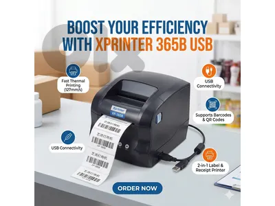 xprinter thermal label and receipt roll printer usb