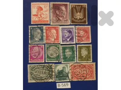 Germany Nazi Hitler Reich stamps Lot# B-569