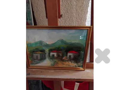رسم زيتي على القماش