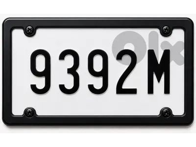 plate number