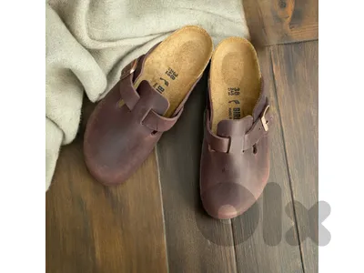 100% Authentic Birkenstock Boston Brown Leather
