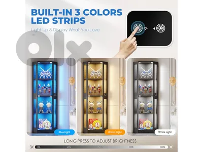 BROTTAR 65" Corner Glass Display
