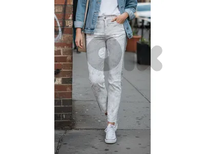 pant gray and white