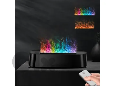 Humidifier Colorful Flame Fire Diffuser with Remote Control
