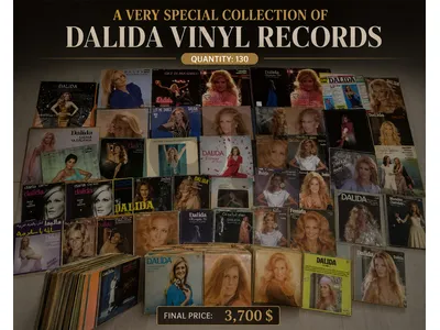 vinyl records of dalida collection