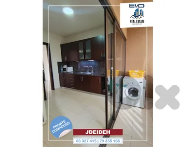 Semi furnished apartment for rent in Jdeideh شقة نص مفروشة للايجار في جديدة