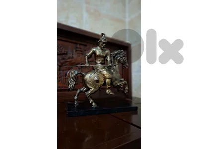 Bronze Stallion & Warrior: A Heavyweight Monument of Ancient Valor; Bronze Stallion & Warrior: A Heavyweight Monument of Ancient Valor;