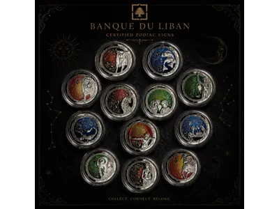 BDL silver zodiac sign coins