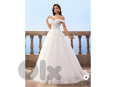 فستان عرس مع طرحة wedding dress