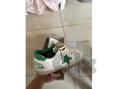 Golden Goose Ballstars green