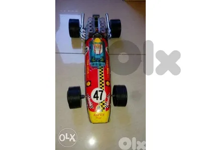 Rare vintage team lotus 49 ford f1 racer tin toy car made in japan